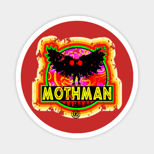 Retro Vintage Distressed Mothman Cryptid Monster Cryptozoology Magnet